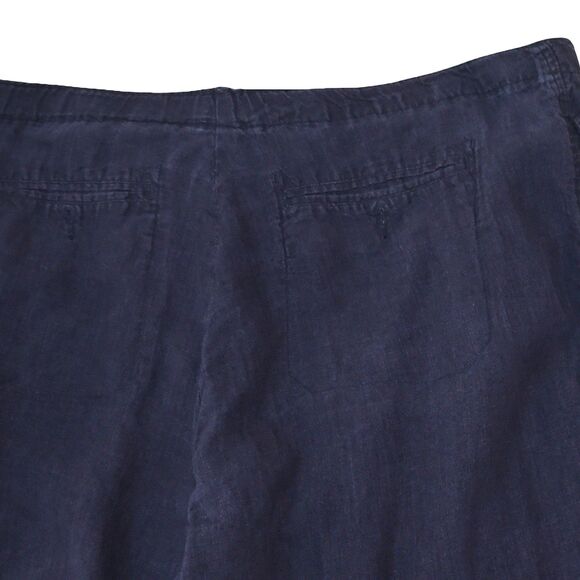 Nautica Explorer Navy 100% Linen Pants XXL Loose Coastal Resort Minimalist - Picture 9 of 10